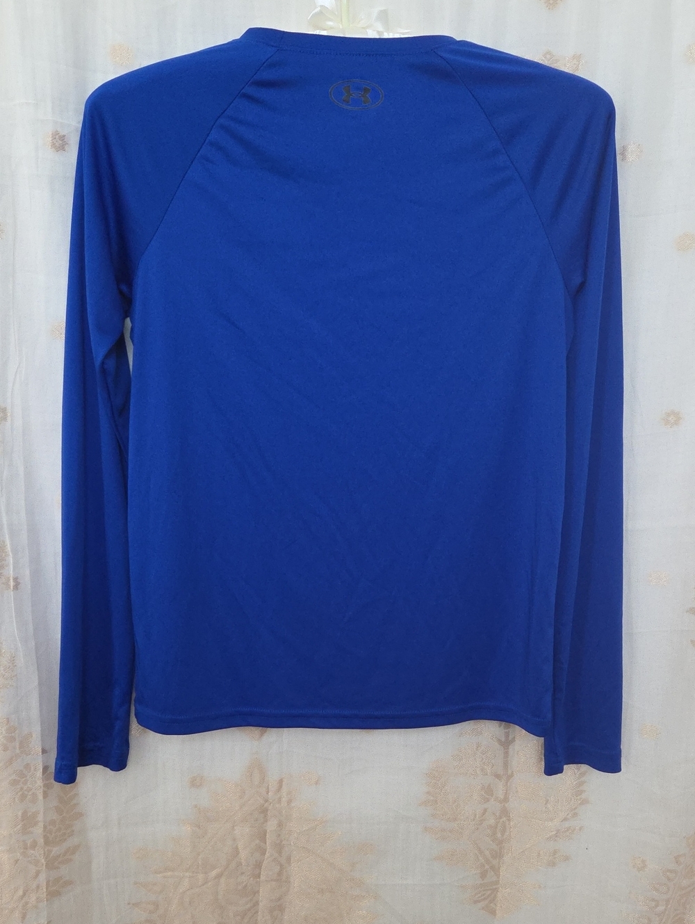 Under Armour Kid's Royal Blue Long-Sleeve Performance Shirt - Picture 4 of 5